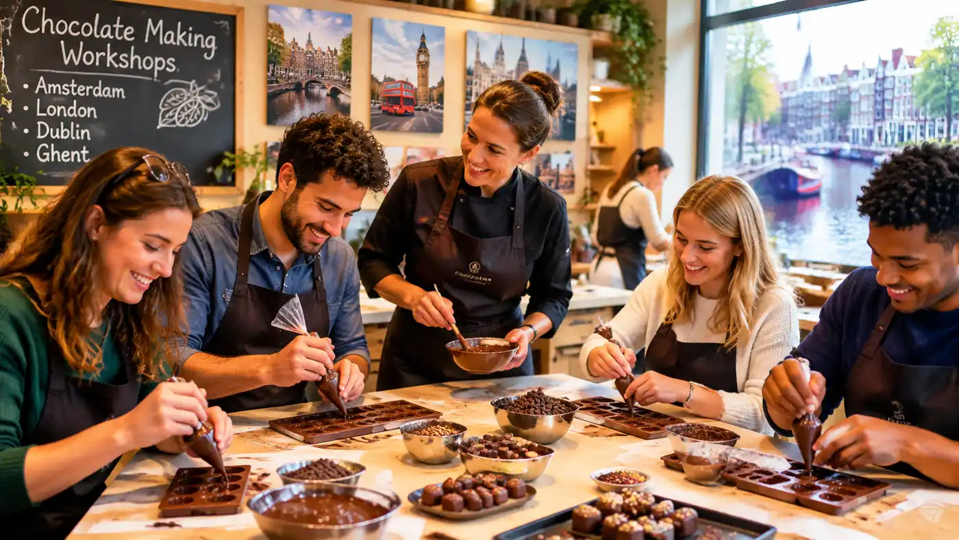 Chocolate Making Workshops: Amsterdam, London, Dublin, Ghent